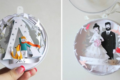 紙藝家為聖誕節特製個性化紙飾，件件精美到家，讓網友們都嚷著好想要呀！