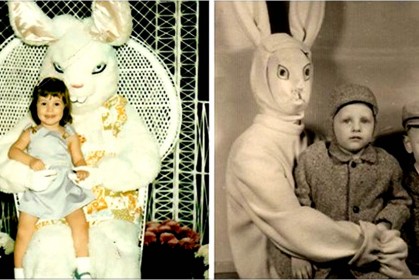 20 張讓你做噩夢的【復活節兔子照片】：拍完照後，這些小孩從此沒再出現～