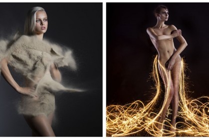 20張女模穿上「火水風地4種元素」，不靠PS創造出驚豔女神