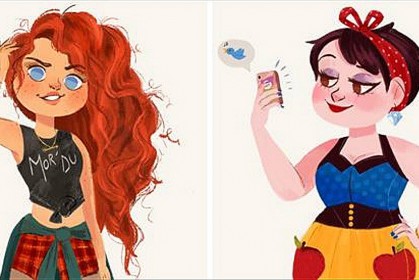 當《迪士尼公主》生活在 21 世紀，她們的身份和現代裝扮會是什麼樣？