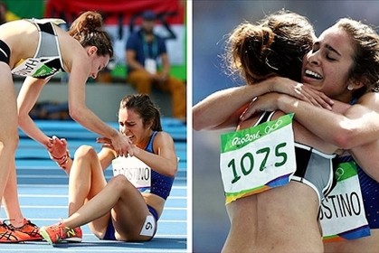 【奧運場上最美風景：她們相互幫忙跑過終點線，倒數第一二名卻贏得滿場掌聲！】
