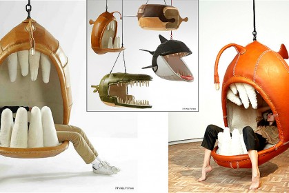 設計師創作超讚神吊椅！生活很累嗎？那麼就讓這些深海生物吃掉你吧！