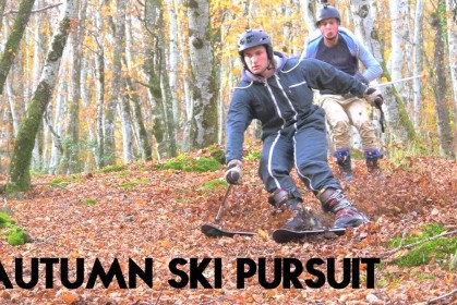 《最夯新款運動》：當無雪可滑時，就玩這一款「滑樹葉」吧！（刺激影片必看！）