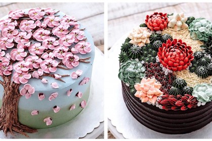 39張「慶祝春天來臨」的絕美蛋糕，盛開嬌豔奶油花朵，網友們口水泛濫成災