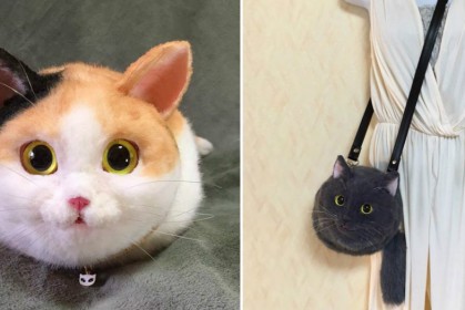 日本最新流行【貓肩包】造型與真貓無異！讓愛貓的愛到瘋狂，怕貓的起雞皮疙瘩！