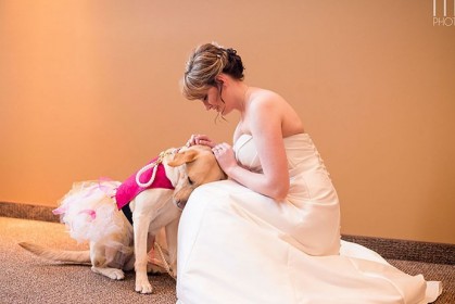 婚禮當天，患有焦慮症的新娘突然發作了！她養的狗做了一件讓主人終生感激的事～