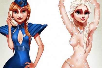 當熱門歌手太過癮了！迪士尼公主們決定來 cosplay ，紛紛變身成小甜甜布蘭妮啦～