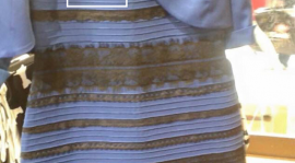 這件洋裝到底是什麼顏色？白金？還是黑藍？