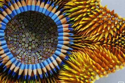 美國藝術家一「枝」獨秀，用彩色鉛筆合成美麗的雕像，驚豔四座！