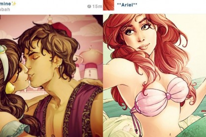 假如迪士尼的主角們也有 Instagram 帳號，他們會上傳哪些自拍照呢？
