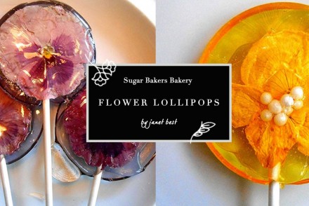 Flower Lollipops：把花瓣藏進棒棒糖裡，賞心悅目的花朵甜點