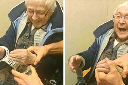 99歲老奶奶被警方逮捕關進監獄，終於實現了她「遺願清單」上的重要項目