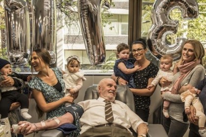他擁有罕見抗體「60年來捐血1172次」，救回240萬新生兒「光榮退休感言」惹哭全球