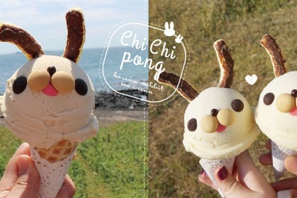 比濟州島海景還要吸睛的岸邊小店，「Chi Chi-pong 」兔子冰淇淋！