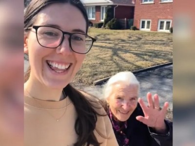 這名美國女子付不起房租「搬去和94歲義大利奶奶一起住」，一起生活影片令網友羨慕不已，網友：妳給了奶奶生活目標