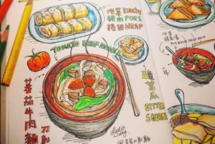 Leslie Wang Food Illustration 食物插畫旅行任務 ─ 故鄉 台灣