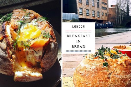 Breakfast in Bread：在酥脆麵包裡塞進滿滿英式早餐，到倫敦旅行別錯過這間河邊小餐館！
