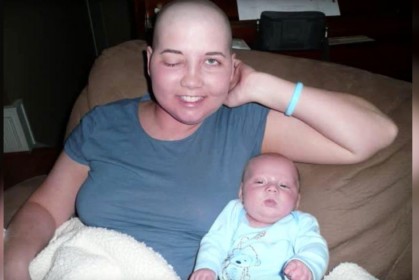 癌症媽媽被迫早產，癌擴散腦肝肺眼睛已睜不開，沒想到她死前奇蹟發生了...