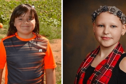 因為小女孩沒有頭髮，這名10歲小男孩決定留2年長髮捐給她！