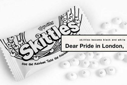 彩虹糖變黑白了！ Skittles 把唯一的彩虹留給「他們」