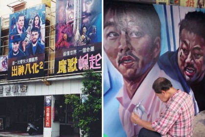 台南這間「純手工繪製」電影海報紅到美國，現在超狂《屍速列車》又讓大家讚翻了！