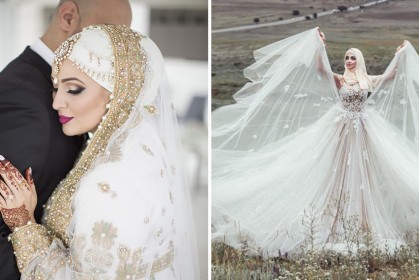 19張「穆斯林女人最美的一天」的穆斯林婚紗照，第1張絕美頭巾震驚全美