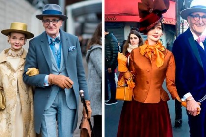 德國老夫婦30張「時尚總監等級」時髦穿搭，衣櫥裡都是永不退流行的經典搭配