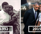 歐巴馬30張「山盟海誓」愛情進化照，1992年至今甜蜜合照