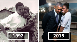 歐巴馬30張「山盟海誓」愛情進化照，1992年至今甜蜜合照