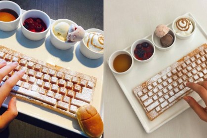 韓國濟州島「電腦博物館」祭出鍵盤滑鼠鬆餅下午茶超吸睛，令遊客「十指」大動！