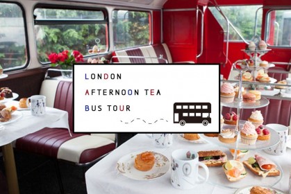 倫敦「移動下午茶之旅」：搭著巴士邊喝下午茶邊觀光