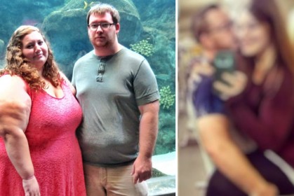 夫妻倆胖成球被人恥笑，約定好一起變瘦，1年後「減掉半個自己」
