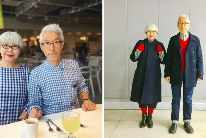 日本60歲夫妻「37年來每天穿情侶裝」潮爆，時尚總監級穿搭讓網友直呼老了也要像他們一樣