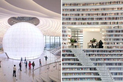 地表最美圖書館誕生，一抬頭「120萬本書置身雲海」成為中國最美地標